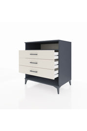 Kronos Şifonyer Tek Raflı 3 Çekmeceli 88x59x96 Antrasit-Aytaşı