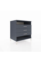 Kronos Şifonyer Tek Raflı 3 Çekmeceli 88x59x96 Antrasit-Antrasit