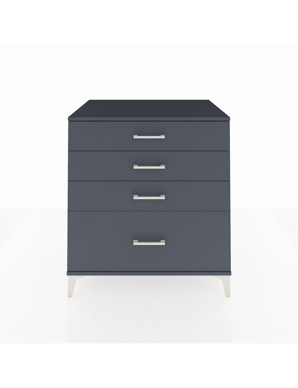 Kronos Şifonyer 4 Çekmeceli 88x59x96 Antrasit-Antrasit