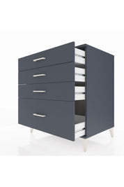 Kronos Şifonyer 4 Çekmeceli 88x59x96 Antrasit-Antrasit