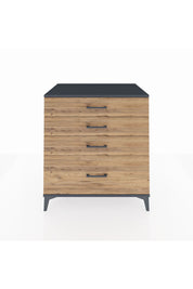 Kronos Şifonyer 4 Çekmeceli 88x59x96 Antrasit-Çam