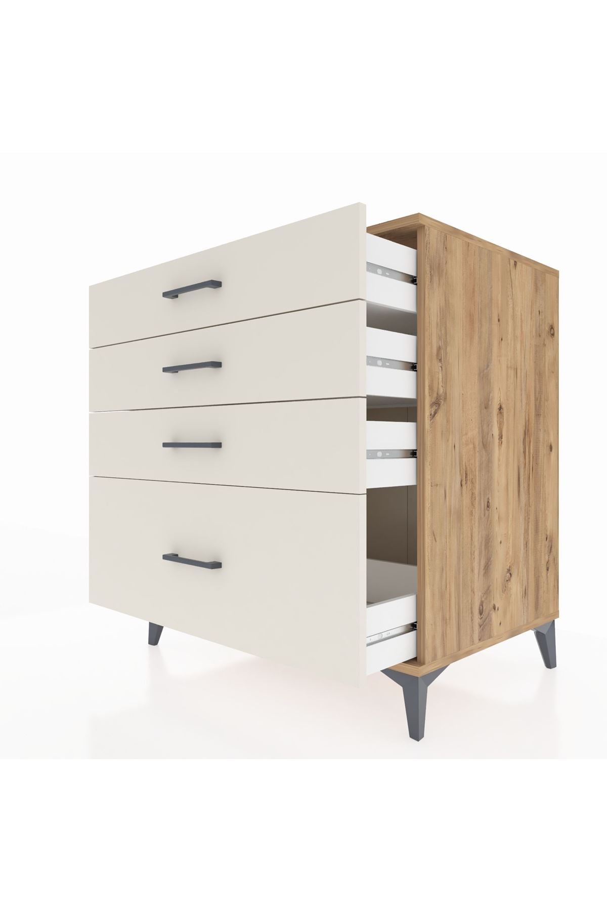 Kronos Şifonyer 4 Çekmeceli 88x59x96 Çam-Aytaşı