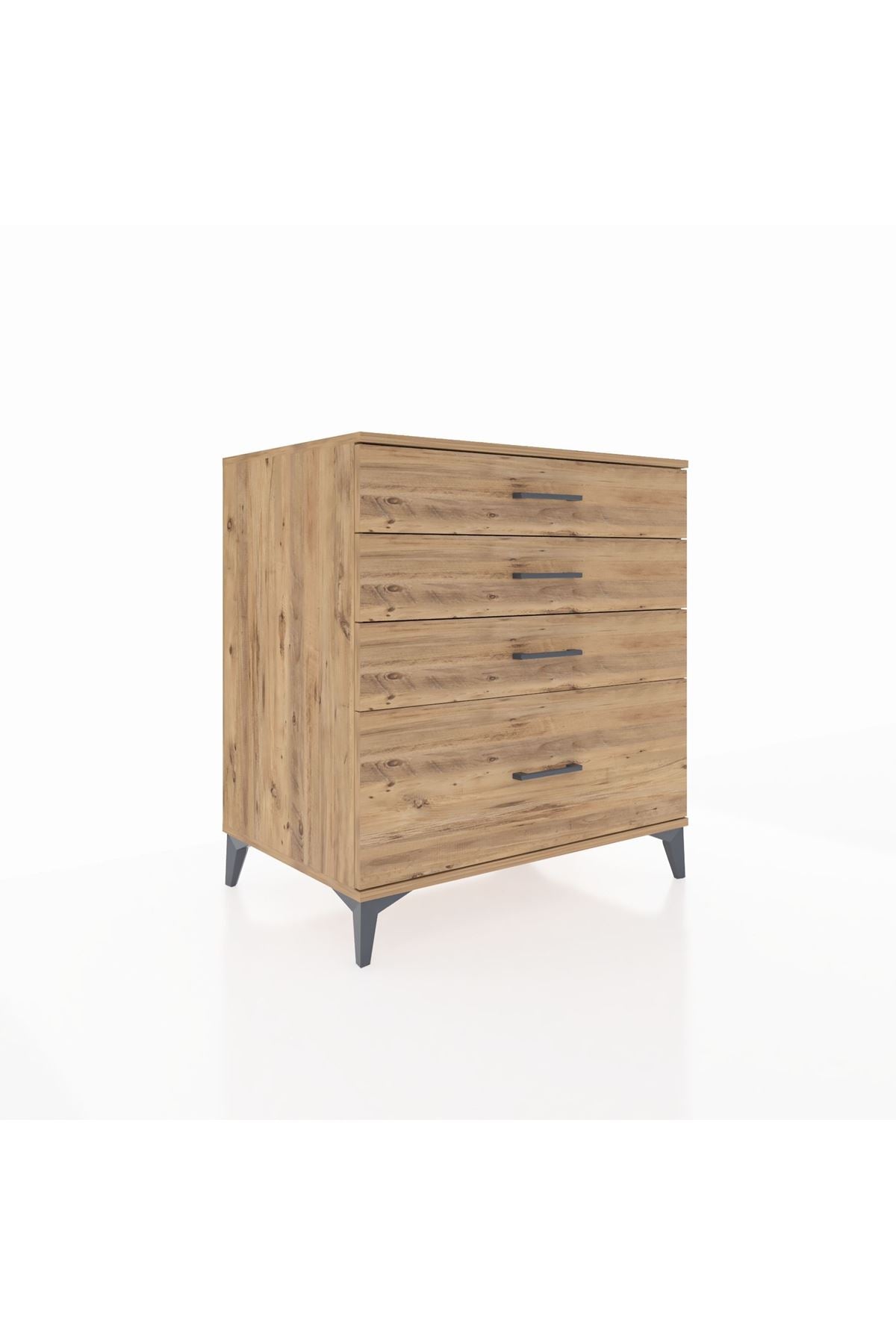 Kronos Şifonyer 4 Çekmeceli 88x59x96 Çam-Çam