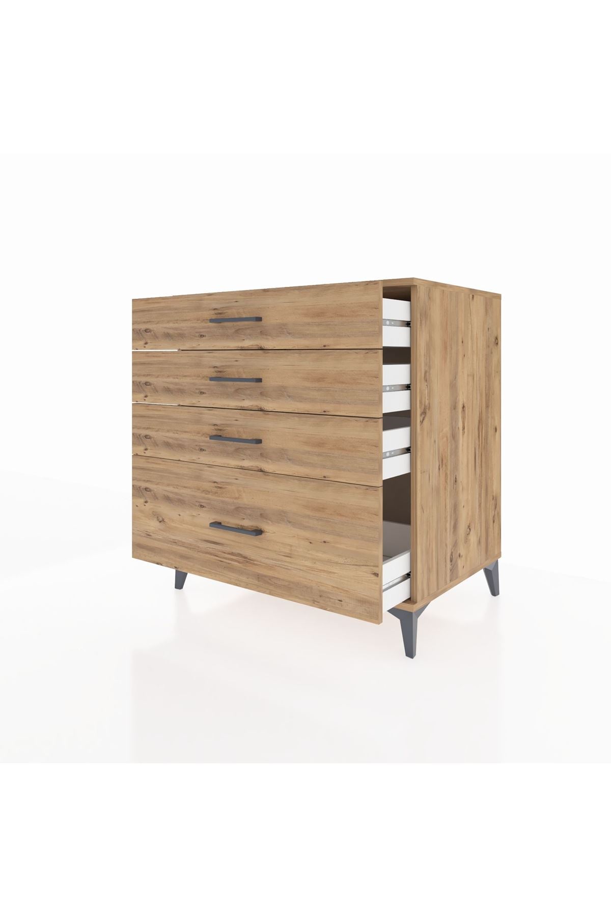 Kronos Şifonyer 4 Çekmeceli 88x59x96 Çam-Çam