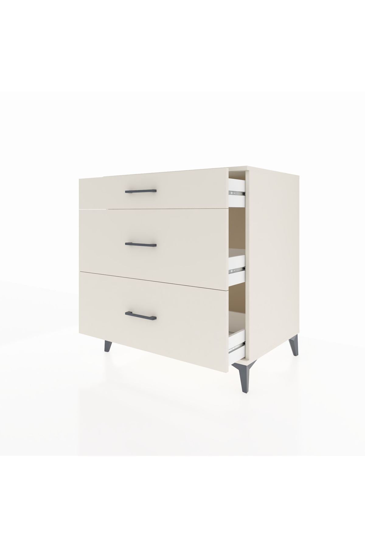 Kronos Şifonyer 3 Çekmeceli 88x59x96 Aytaşı-Aytaşı