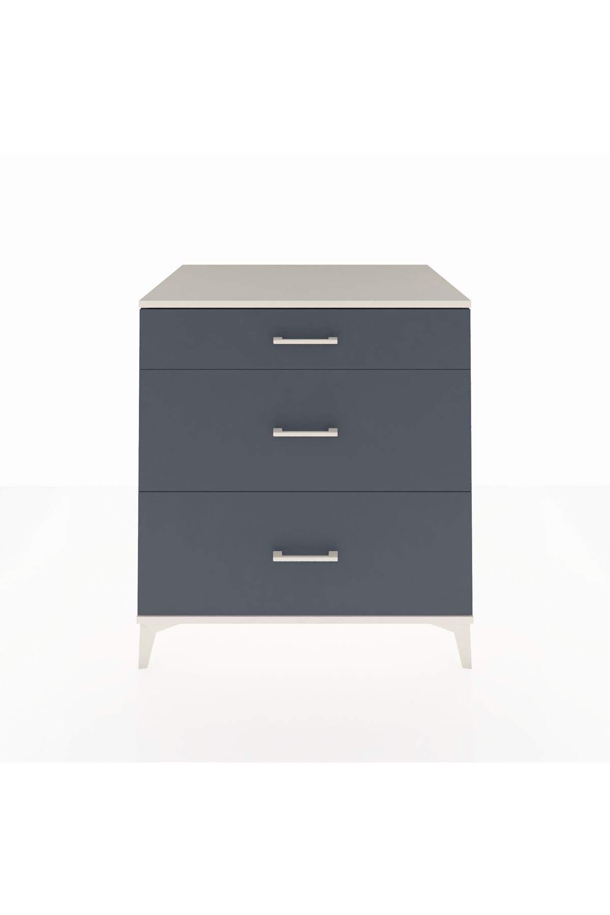 Kronos Şifonyer 3 Çekmeceli 88x59x96 Aytaşı-Antrasit