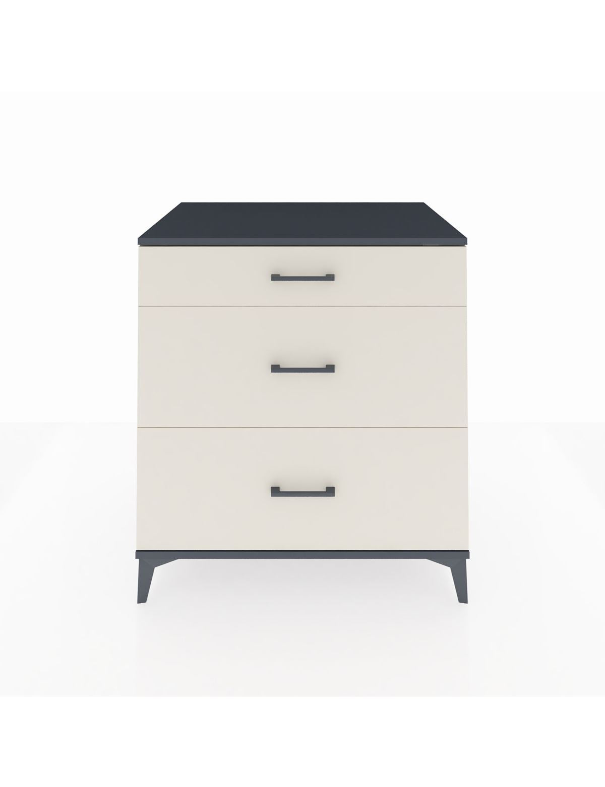 Kronos Şifonyer 3 Çekmeceli 88x59x96 Antrasit-Aytaşı