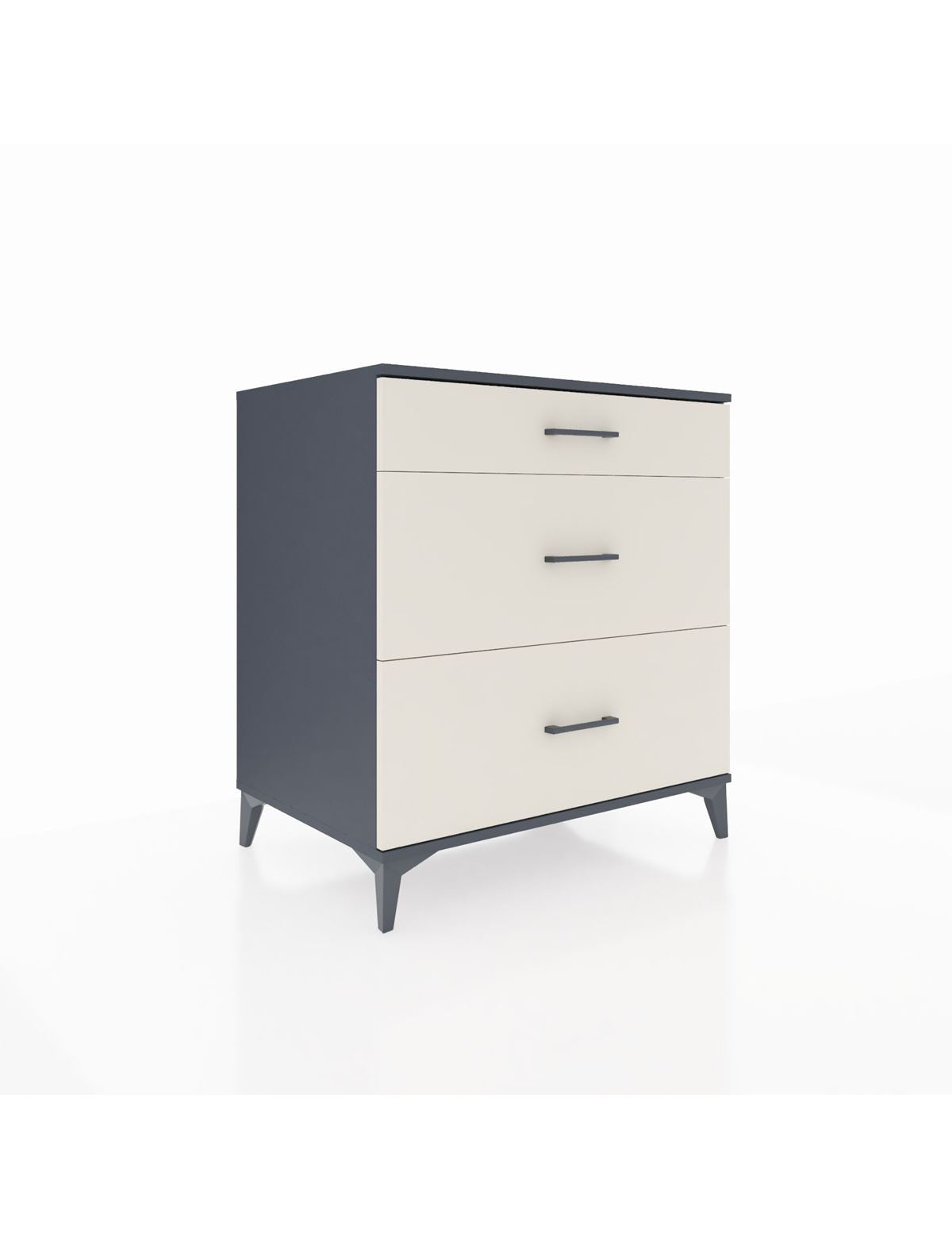 Kronos Şifonyer 3 Çekmeceli 88x59x96 Antrasit-Aytaşı