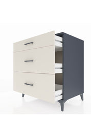 Kronos Şifonyer 3 Çekmeceli 88x59x96 Antrasit-Aytaşı