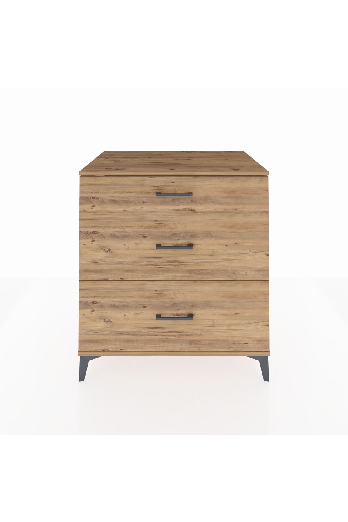 Kronos Şifonyer 3 Çekmeceli 88x59x96 Çam-Çam