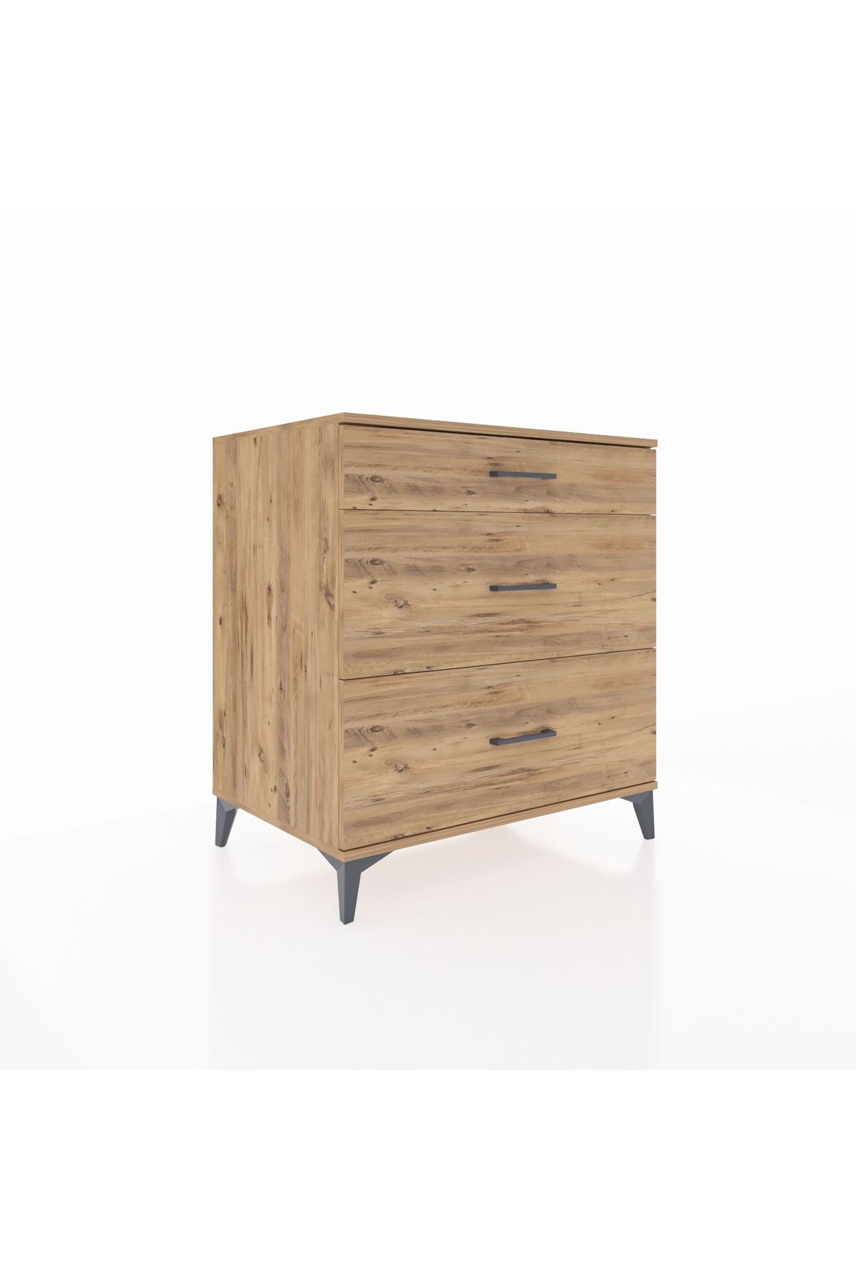 Kronos Şifonyer 3 Çekmeceli 88x59x96 Çam-Çam