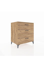 Kronos Şifonyer 3 Çekmeceli 88x59x96 Çam-Çam
