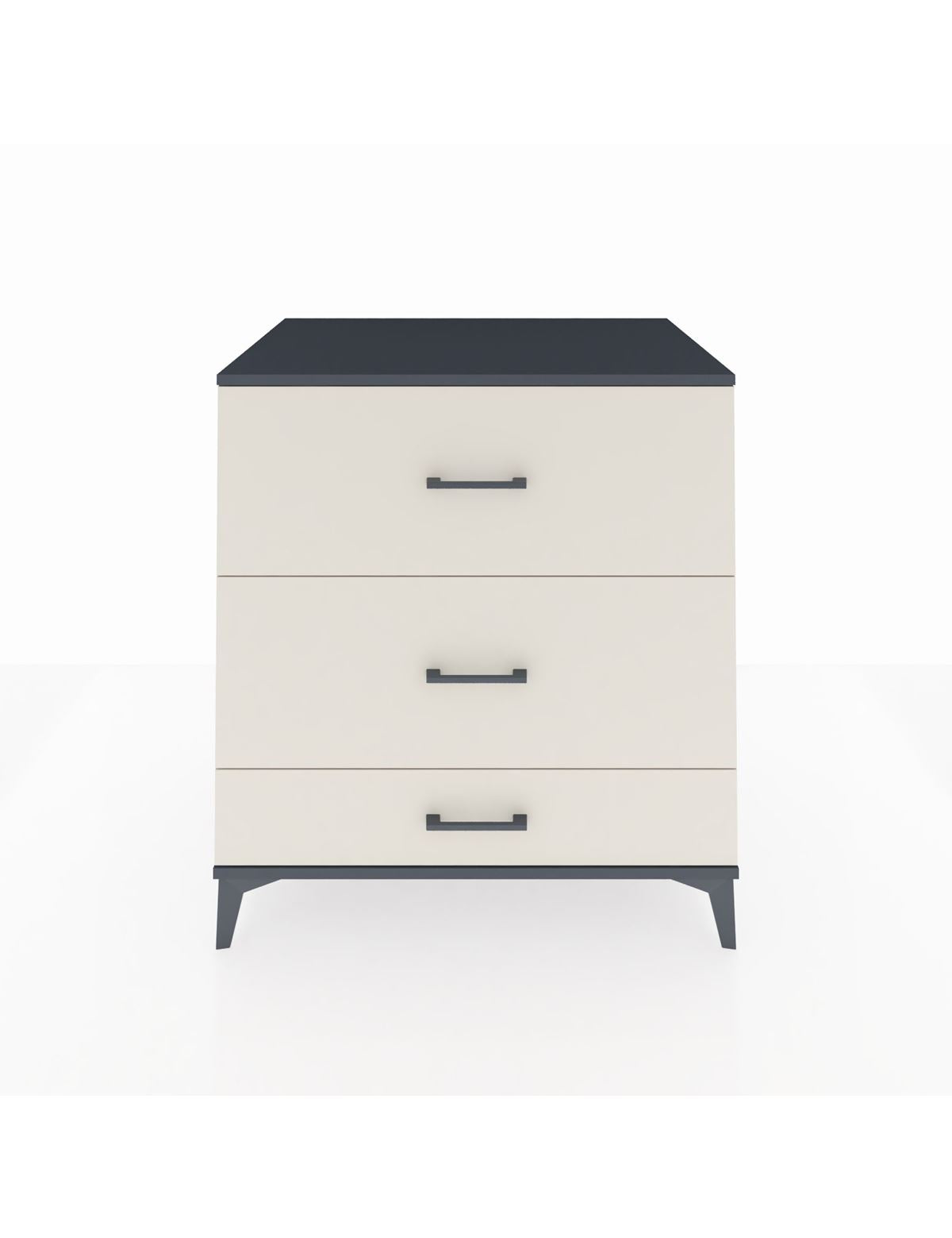 Kronos Şifonyer 3 Çekmeceli 88x59x96 Antrasit-Aytaşı