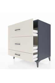 Kronos Şifonyer 3 Çekmeceli 88x59x96 Antrasit-Aytaşı