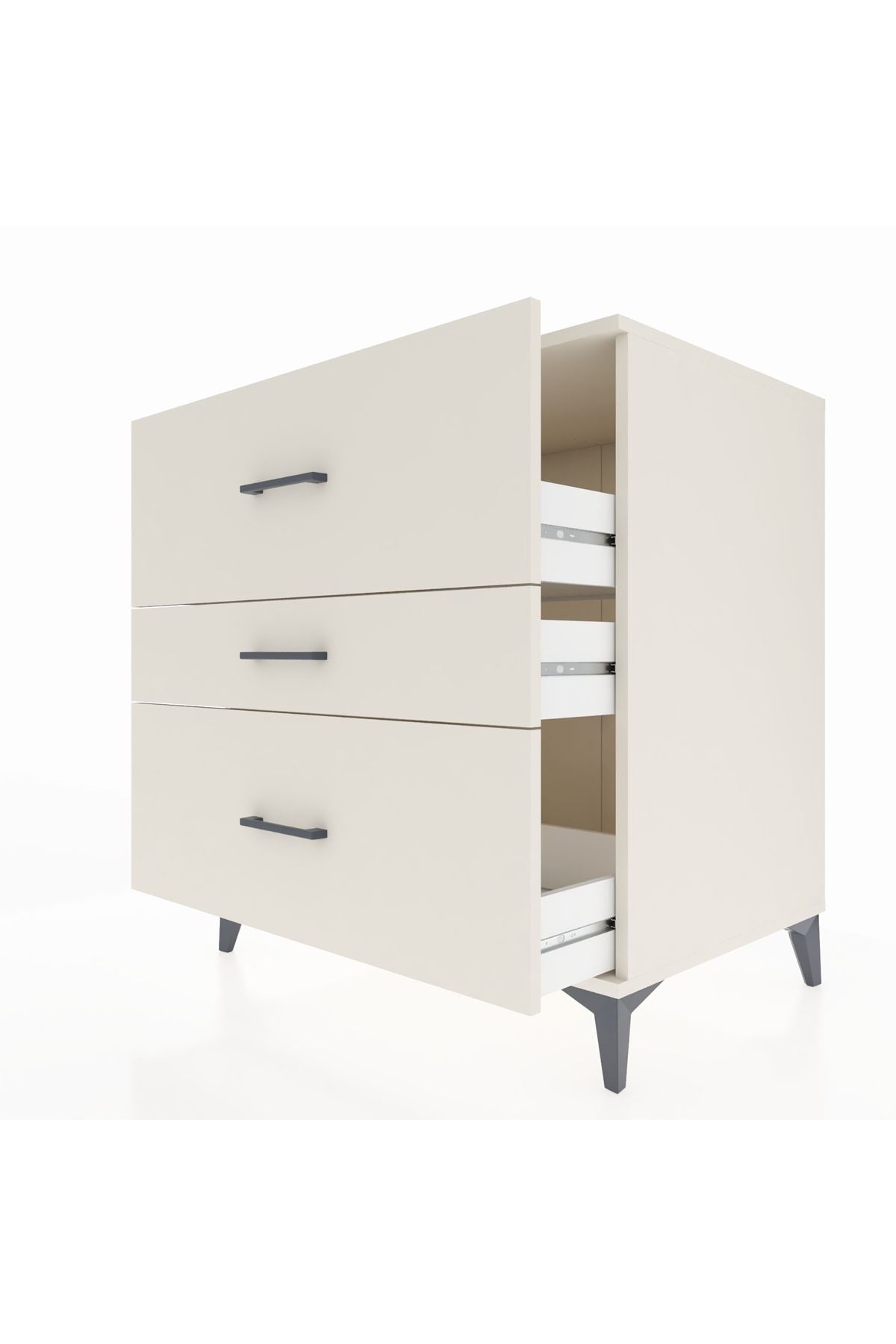 Kronos Şifonyer 3 Çekmeceli 88x59x96 Aytaşı-Aytaşı