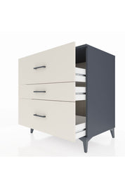 Kronos Şifonyer 3 Çekmeceli 88x59x96 Antrasit-Aytaşı