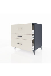 Kronos Şifonyer 3 Çekmeceli 88x59x96 Antrasit-Aytaşı