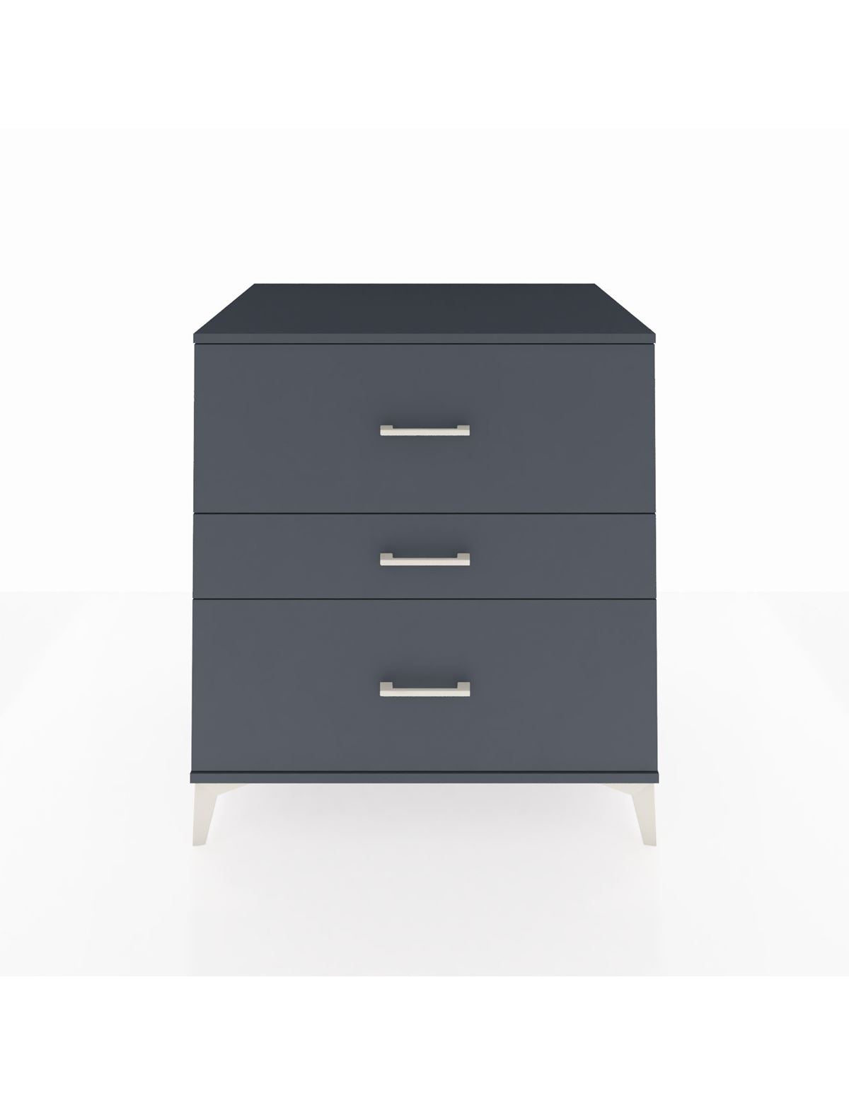 Kronos Şifonyer 3 Çekmeceli 88x59x96 Antrasit-Antrasit