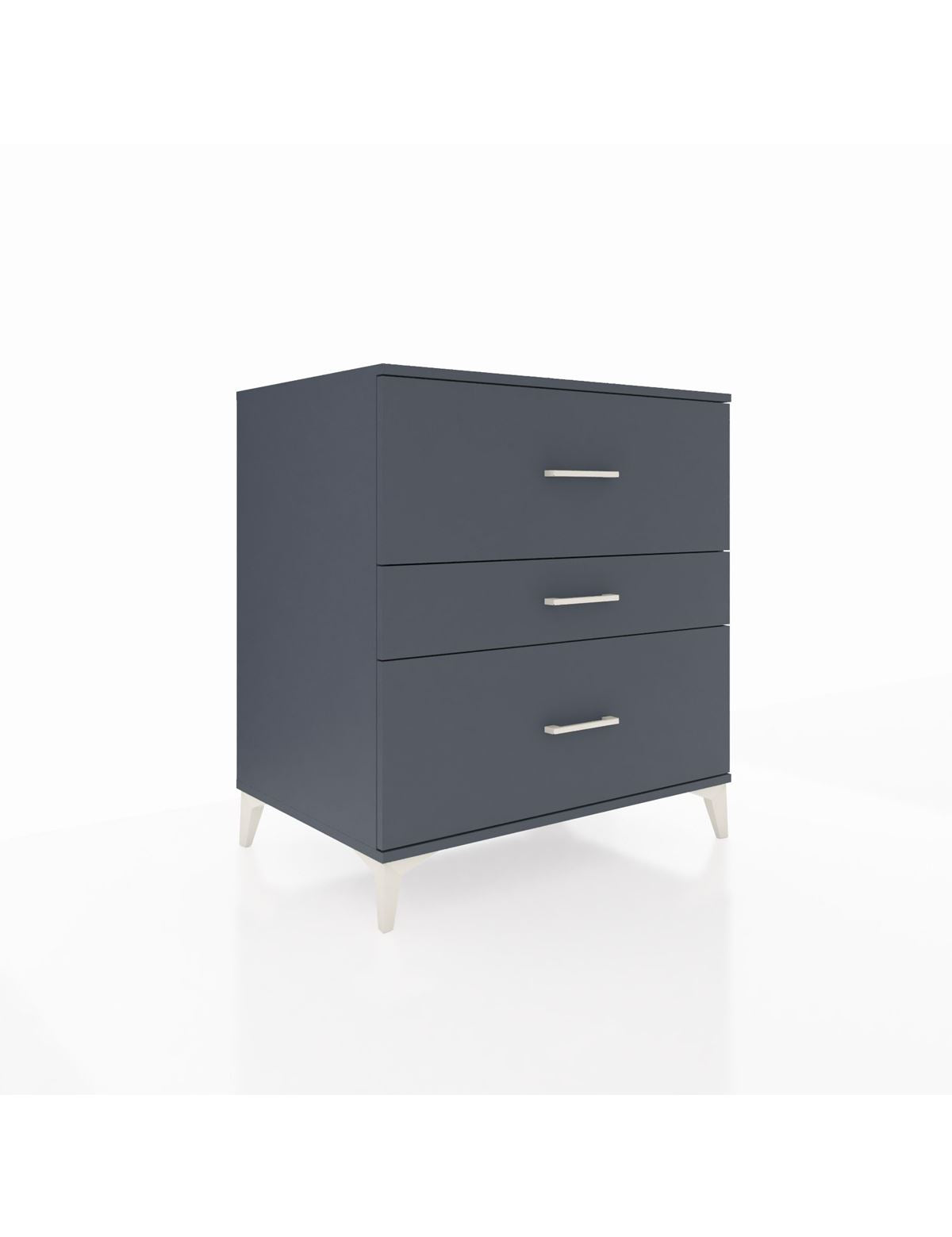 Kronos Şifonyer 3 Çekmeceli 88x59x96 Antrasit-Antrasit