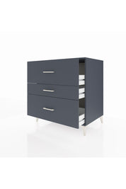 Kronos Şifonyer 3 Çekmeceli 88x59x96 Antrasit-Antrasit