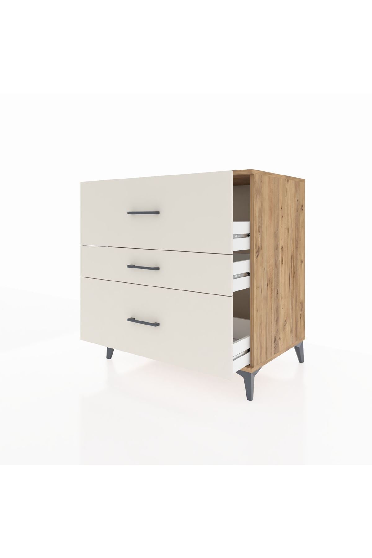 Kronos Şifonyer 3 Çekmeceli 88x59x96 Çam-Aytaşı