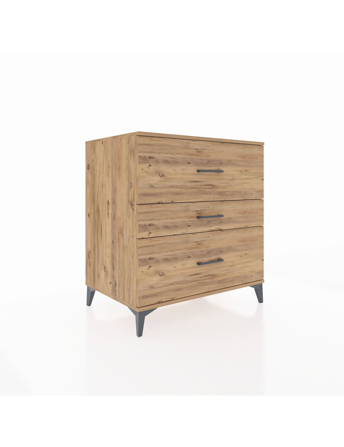 Kronos Şifonyer 3 Çekmeceli 88x59x96 Çam-Çam