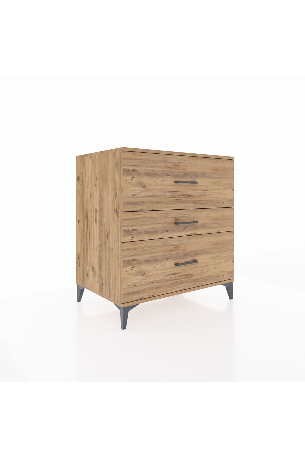 Kronos Şifonyer 3 Çekmeceli 88x59x96 Çam-Çam