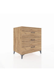 Kronos Şifonyer 3 Çekmeceli 88x59x96 Çam-Çam