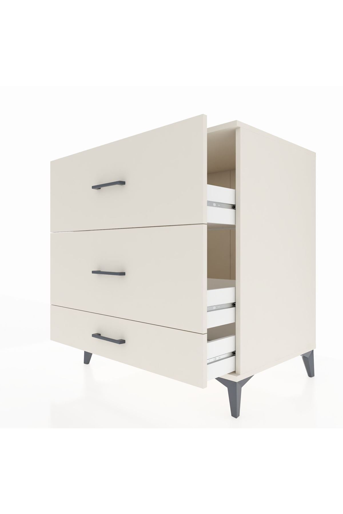 Kronos Şifonyer 3 Çekmeceli 88x59x96 Aytaşı-Aytaşı