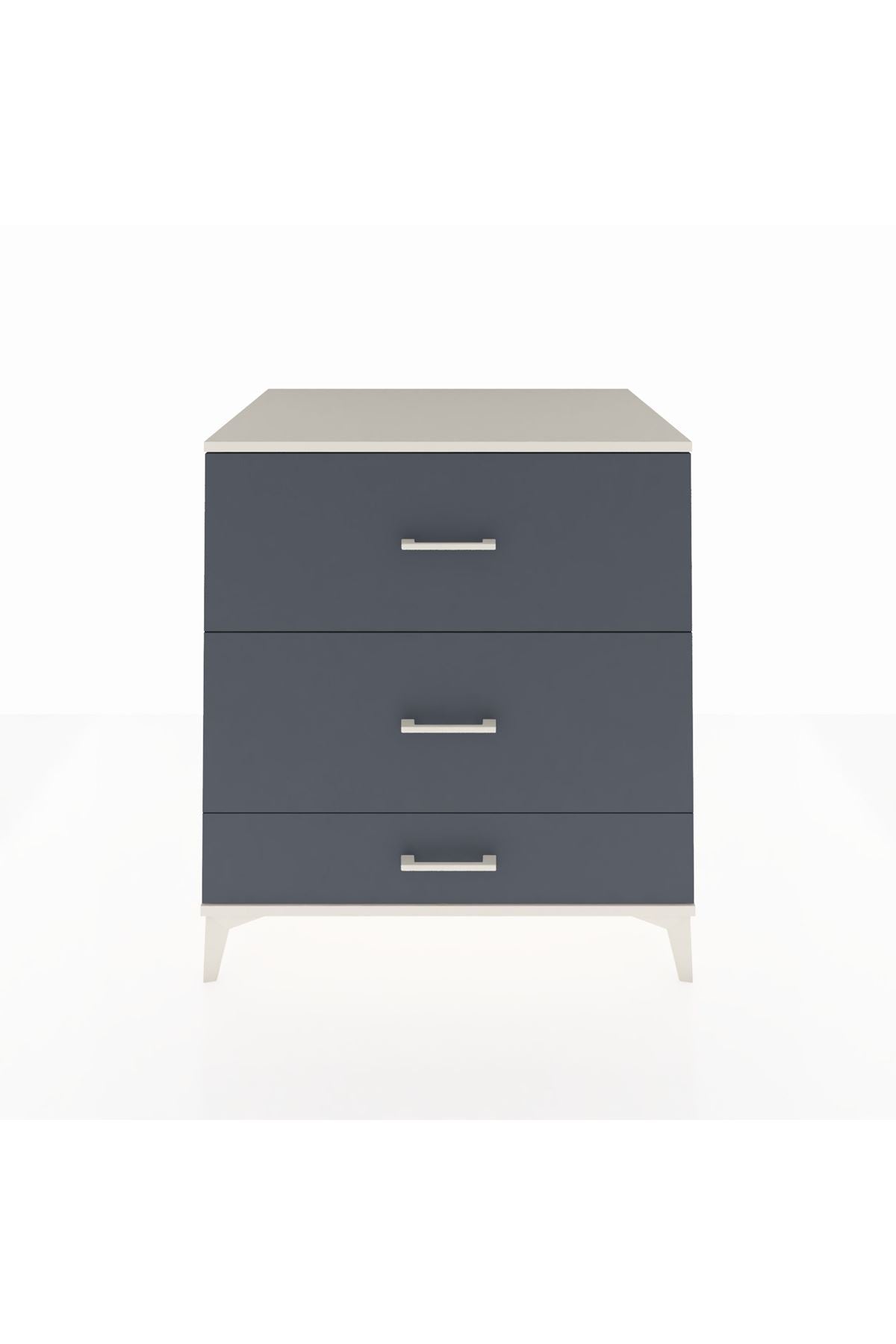 Kronos Şifonyer 3 Çekmeceli 88x59x96 Aytaşı-Antrasit