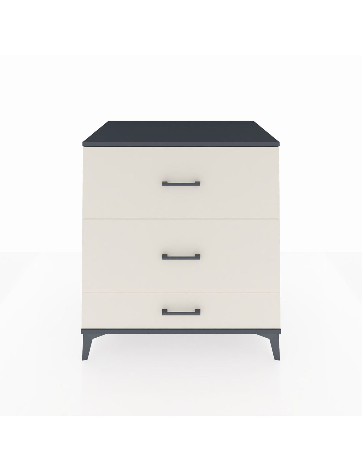 Kronos Şifonyer 3 Çekmeceli 88x59x96 Antrasit-Aytaşı