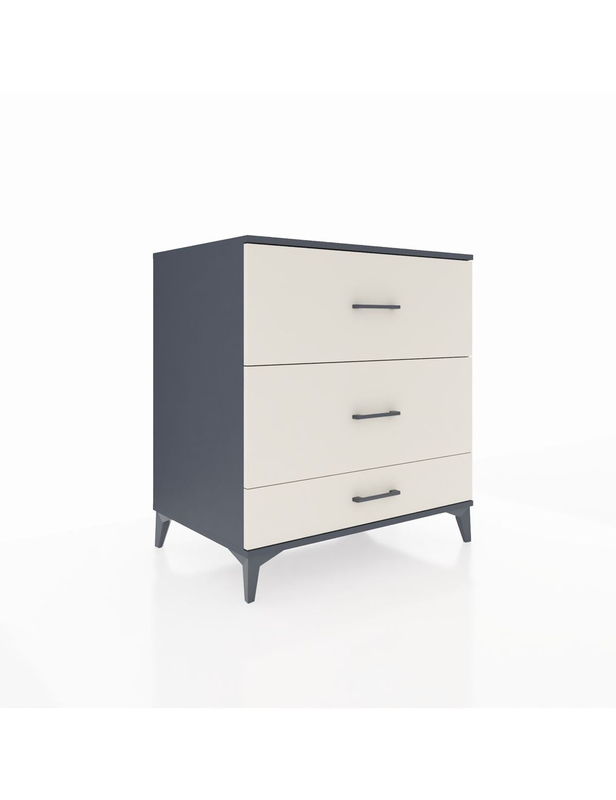 Kronos Şifonyer 3 Çekmeceli 88x59x96 Antrasit-Aytaşı