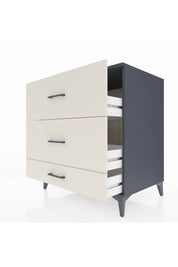 Kronos Şifonyer 3 Çekmeceli 88x59x96 Antrasit-Aytaşı