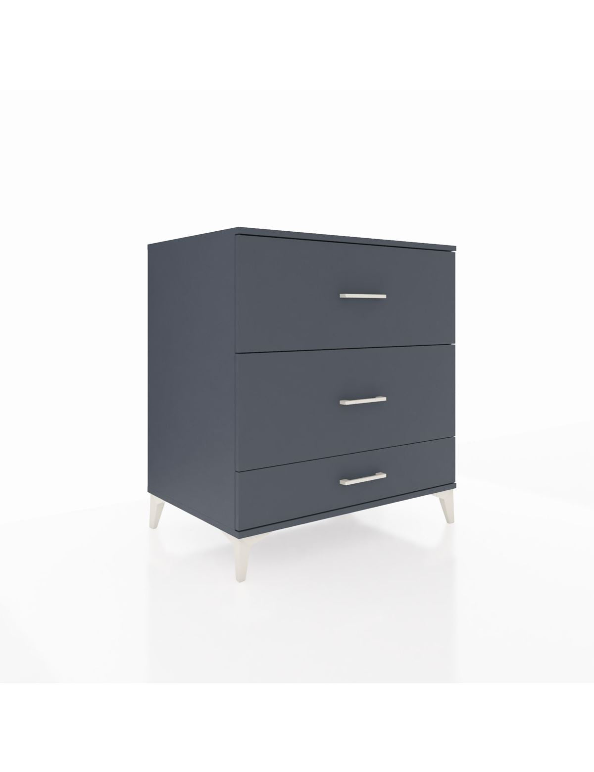 Kronos Şifonyer 3 Çekmeceli 88x59x96 Antrasit-Antrasit