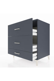 Kronos Şifonyer 3 Çekmeceli 88x59x96 Antrasit-Antrasit