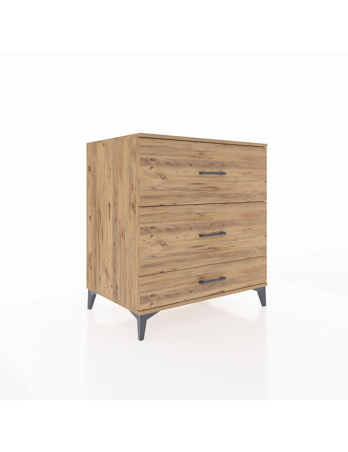 Kronos Şifonyer 3 Çekmeceli 88x59x96 Çam-Çam