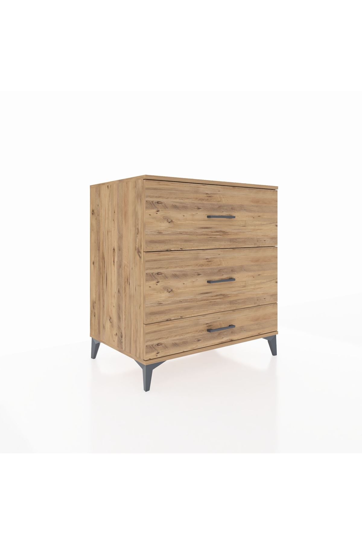 Kronos Şifonyer 3 Çekmeceli 88x59x96 Çam-Çam