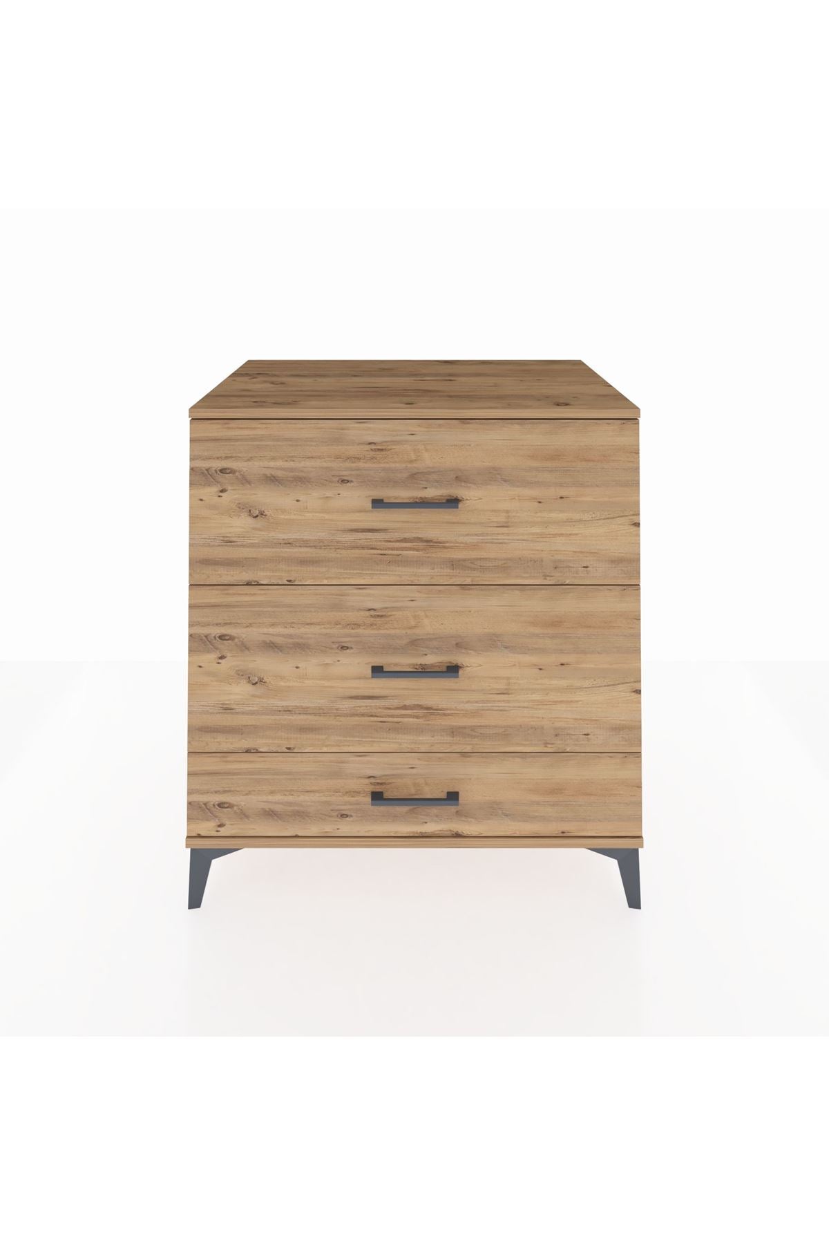 Kronos Şifonyer 3 Çekmeceli 88x59x96 Çam-Çam