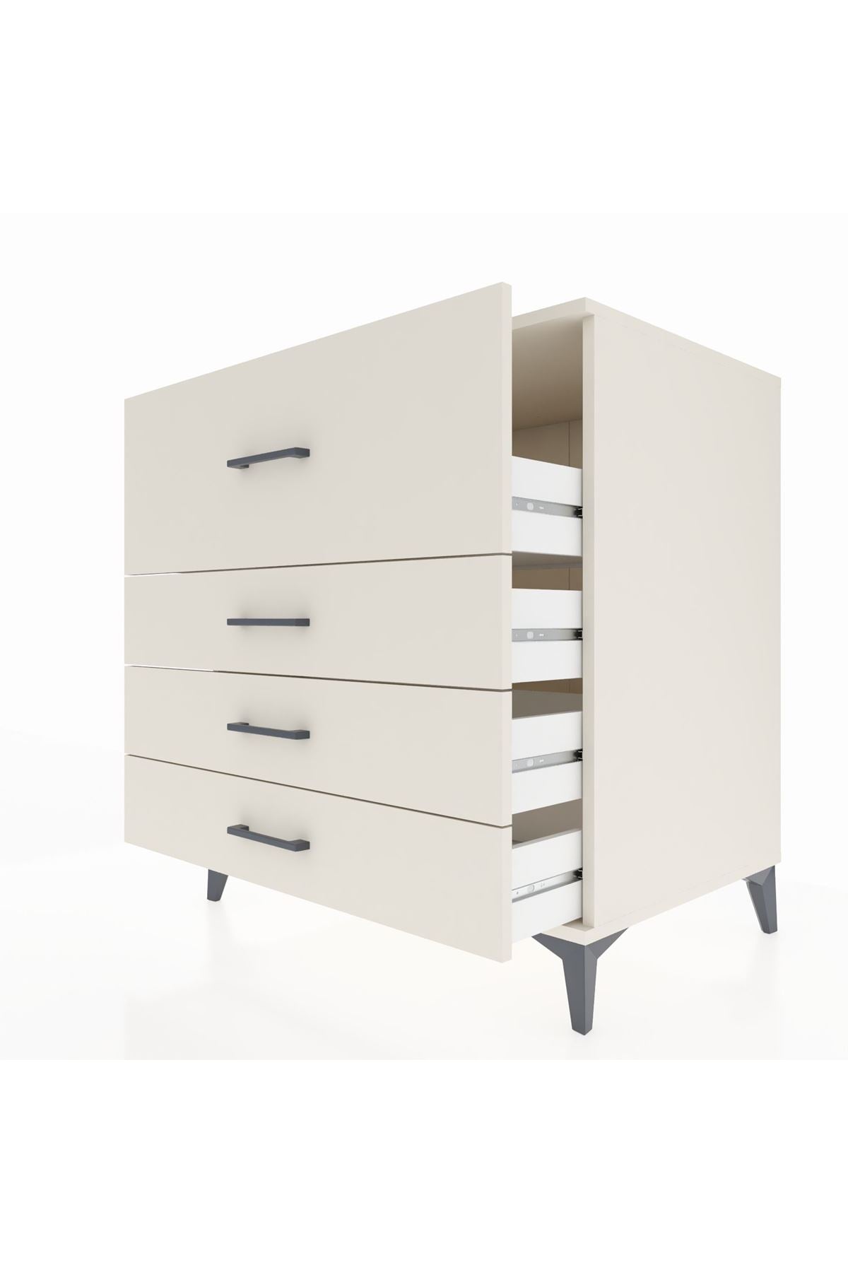 Kronos Şifonyer 4 Çekmeceli 88x59x96 Aytaşı-Aytaşı