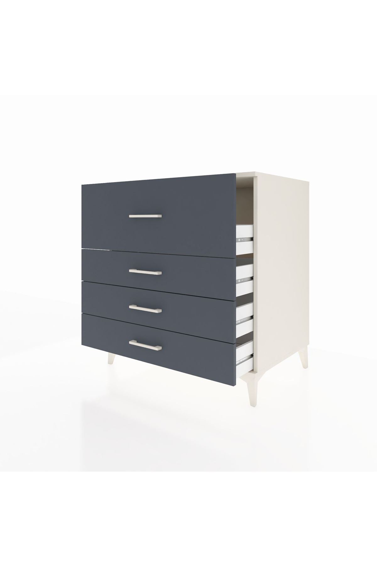 Kronos Şifonyer 4 Çekmeceli 88x59x96 Aytaşı-Antrasit