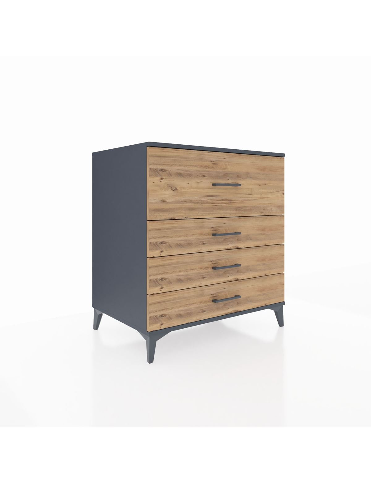 Kronos Şifonyer 4 Çekmeceli 88x59x96 Antrasit-Çam