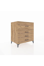 Kronos Şifonyer 4 Çekmeceli 88x59x96 Çam-Çam