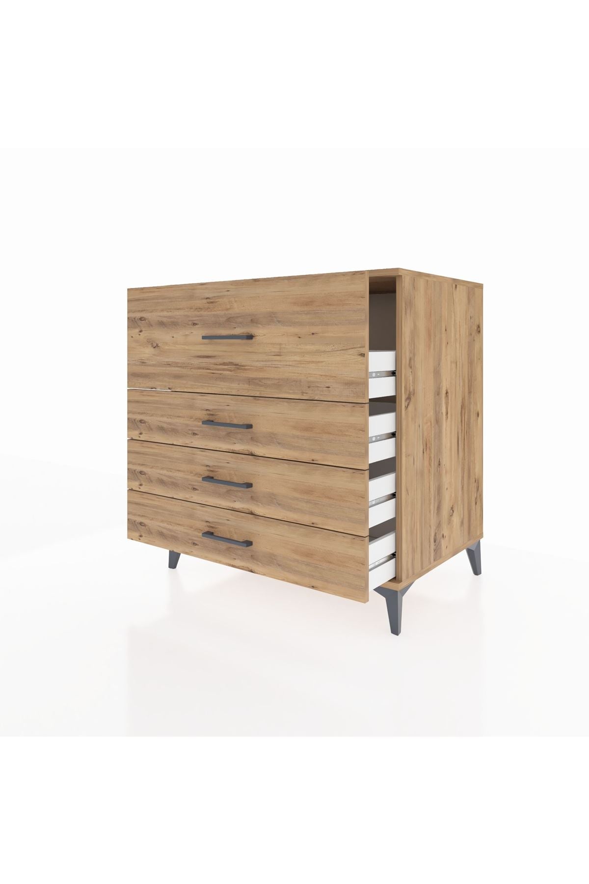 Kronos Şifonyer 4 Çekmeceli 88x59x96 Çam-Çam