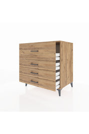 Kronos Şifonyer 4 Çekmeceli 88x59x96 Çam-Çam
