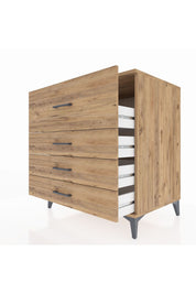 Kronos Şifonyer 4 Çekmeceli 88x59x96 Çam-Çam