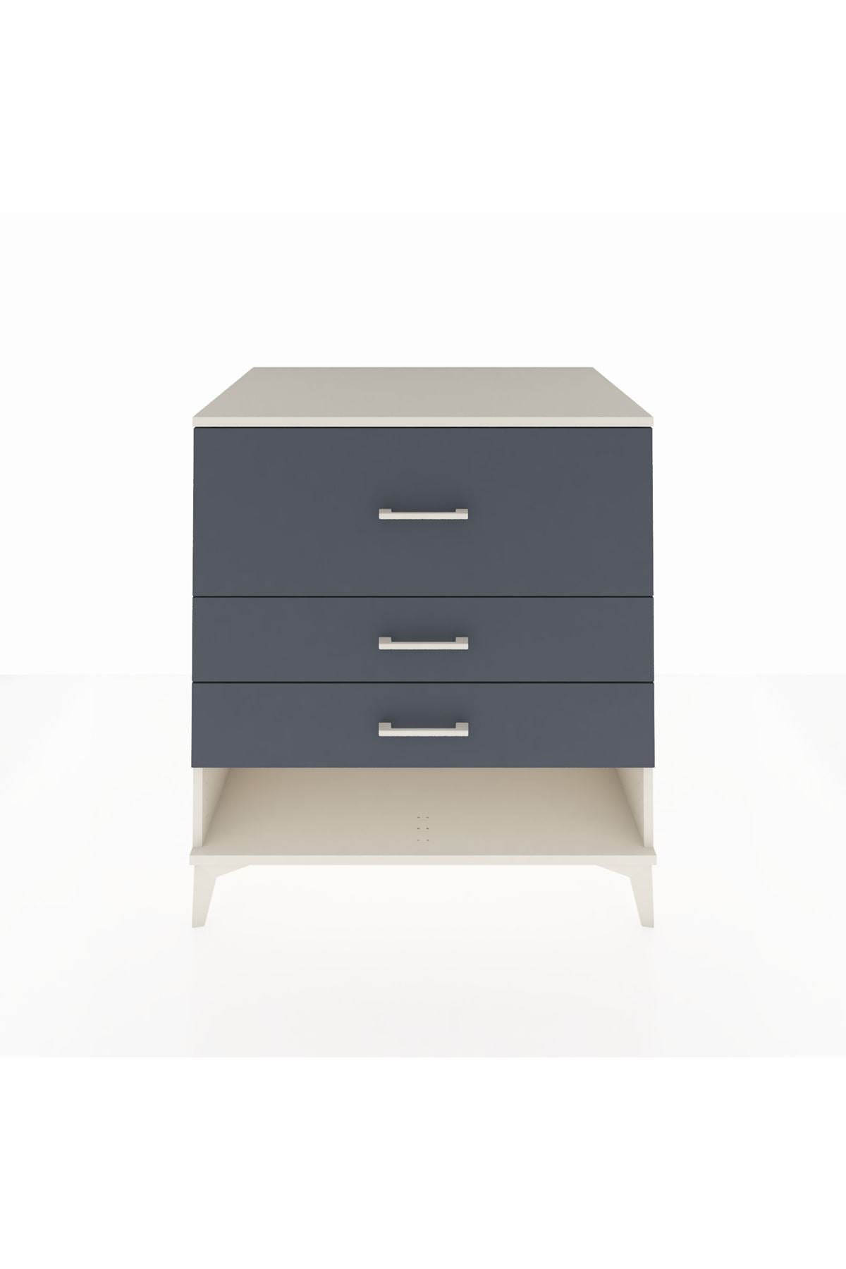 Kronos Şifonyer 3 Çekmeceli 88x59x96 Aytaşı-Antrasit