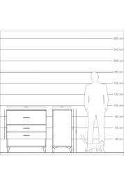 Kronos Şifonyer 3 Çekmeceli 88x59x96 Aytaşı-Aytaşı