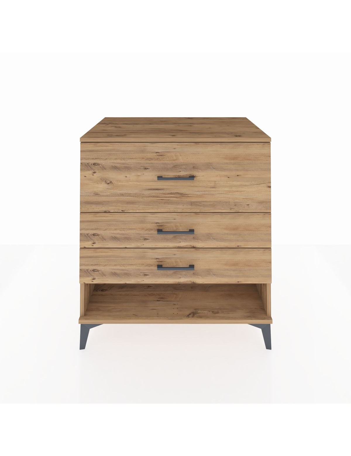 Kronos Şifonyer 3 Çekmeceli 88x59x96 Çam-Çam