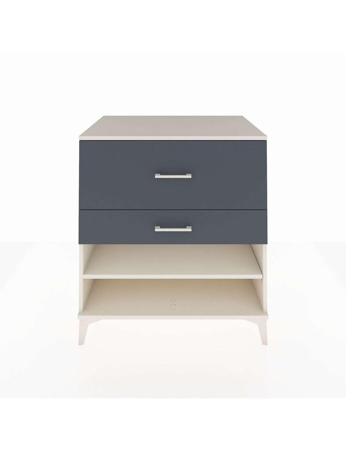 Kronos Şifonyer Tek Raflı 2 Çekmeceli 88x59x96 Aytaşı-Antrasit