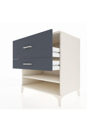 Kronos Şifonyer Tek Raflı 2 Çekmeceli 88x59x96 Aytaşı-Antrasit